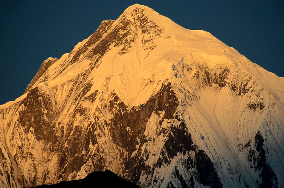 17 Sunrise On Annapurna II Close Up From Koto On The Annapurna Circuit 